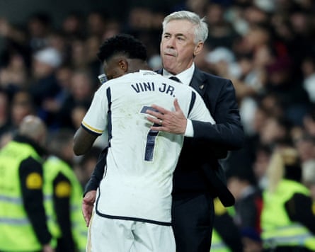 Carlo Ancelotti will carry on working with Vinícius Júnior, who excelled under his coaching at Real Madrid.