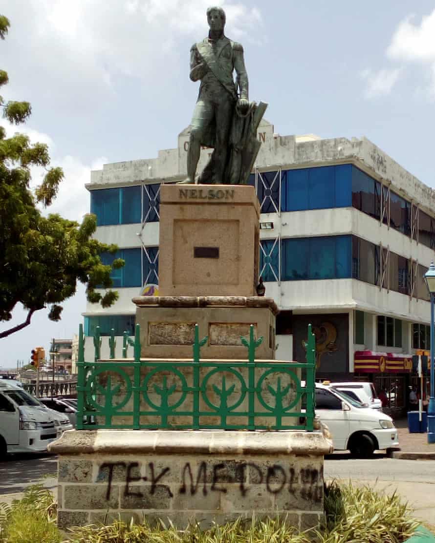 Statue of Horatio Nelson in Barbados