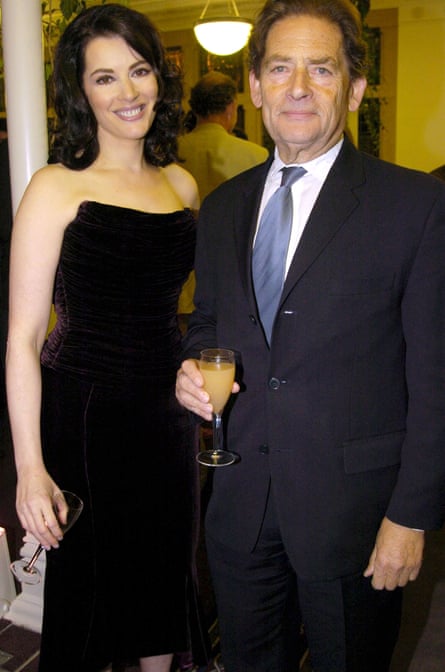 Nigel Lawson with his daughter, the cook and writer Nigella Lawson, in 2004.