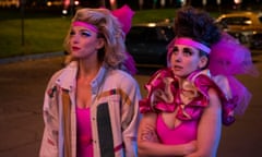 Betty Gilpin and Alison Brie in Glow.