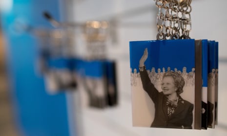 Margaret Thatcher keyrings for sale at the Conservative Party conference 2016 this month.