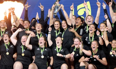 New Zealand celebrate their World Cup triumph