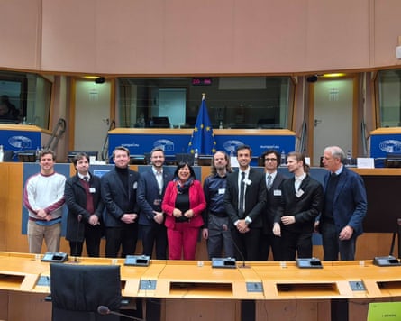 Stop Killing Games campaign hearing in the European parliament, with Marion Walsmann MEP centre.