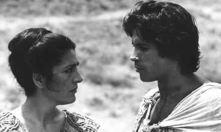 Irene Papas. left, and Panos Mihalopoulos in Iphigenia, 1976, directed by Michael Cacoyannis.