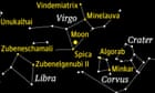 Starwatch: moon makes close pass of Virgo’s star performer