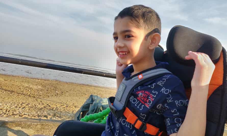 Eight-year-old Kavyansh, who was diagnosed with CNL2 at the age of four.
