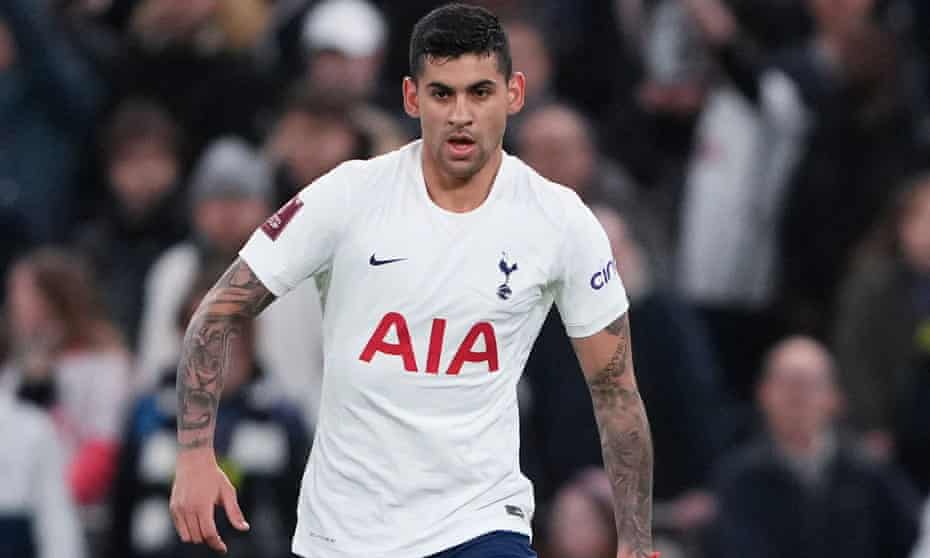 Cristian Romero returned to action for Tottenham’s FA Cup triumph over Brighton