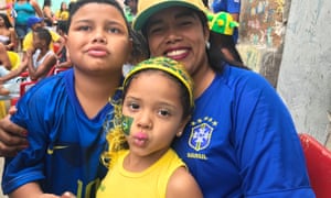 Maria Quirino, 26, single mother and her children Lucas, 7, and Maria Eduarda, 5.