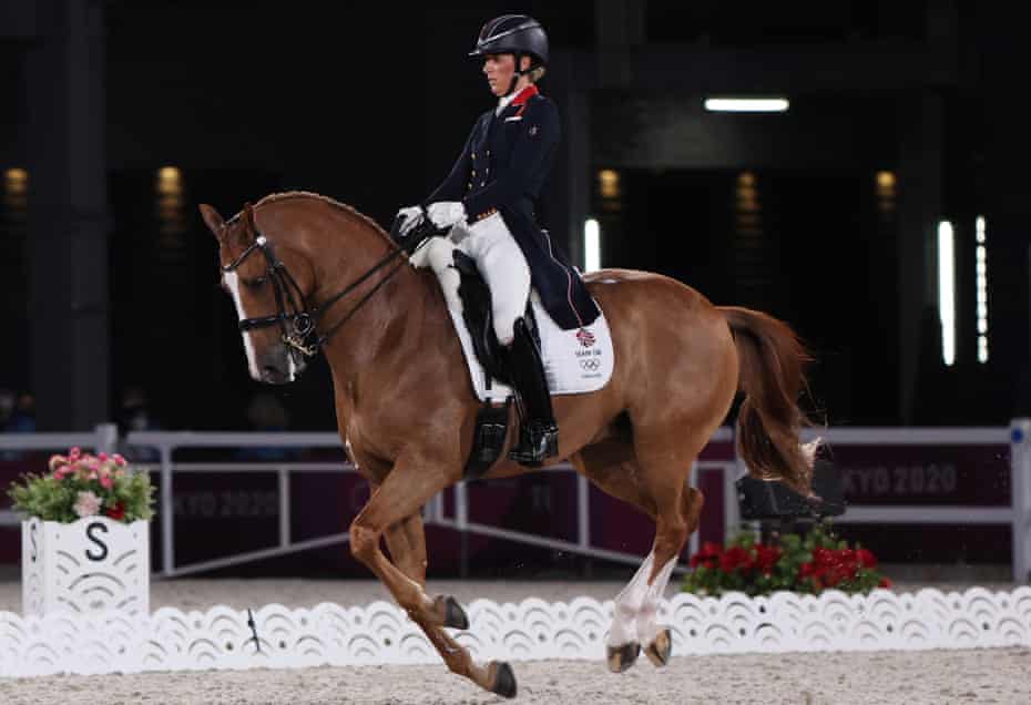 Charlotte Dujardin of Britain on her horse Gio.