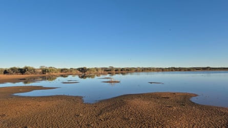 Water receding in claypans and lakes at Newhaven Wildlife Sanctuary.
