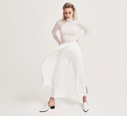 ‘In so many scripts, the women are seen through a male lens. It’s cartoony’: Vanessa Kirby wears roll neck by Jil Sander (matchesfashion.com); trousers by Roland Mouret (brownsfashion.com) and shoes by Nicholas Kirkwood (farfetch.com).