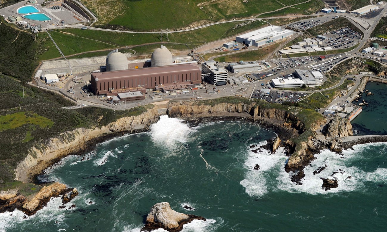 The Diablo Canyon nuclear plant, on the edge of the Pacific ocean, was due to close in three years.