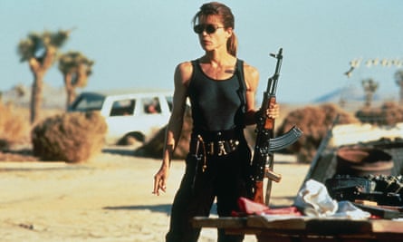 Linda Hamilton as Sarah Connor in Terminator 2: Judgment Day.