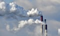 Emissions from three industrial chimneys