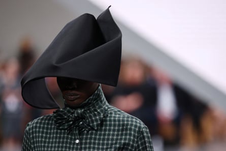 An avant garde hat