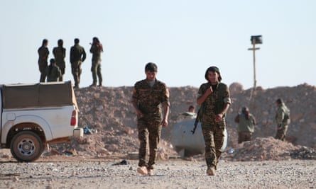 Members of the Syrian Democratic Forces (SDF) in Syria