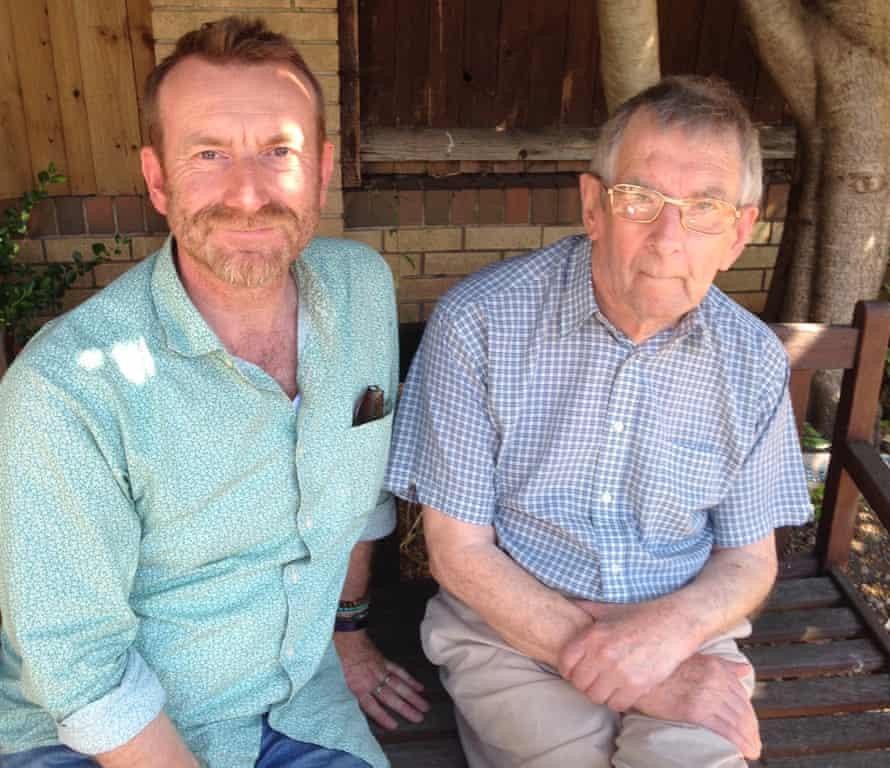 Steve Mitchell with his father, Raymond