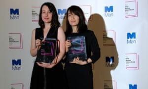 Hang Kang (right) with translator Deborah Smith after winning the Man Booker International prize in 2016.