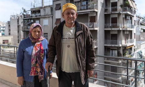 An Afghan refugee couple in Athens