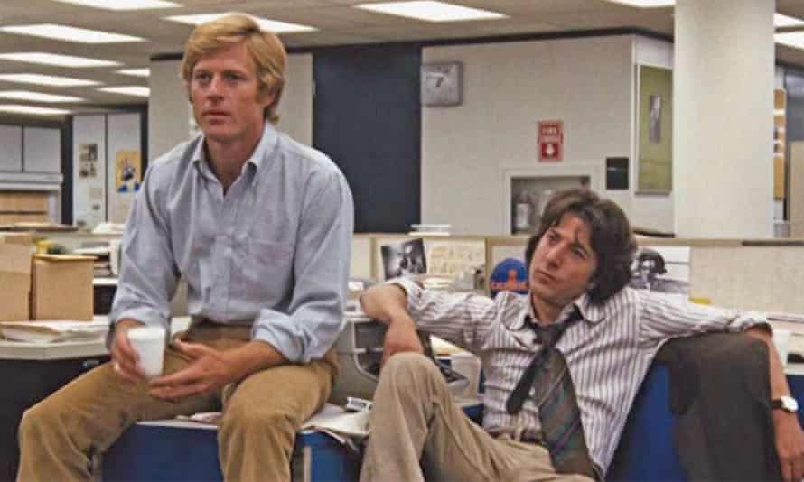 Robert Redford and Dustin Hoffman… All the president's men.