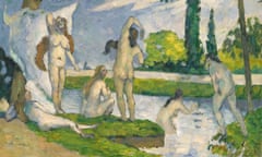 Bathers, 1874-5, by Paul Cézanne.
