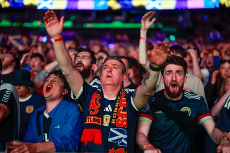 Scotland fans at The Hydro in Glasgow