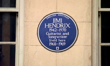 Jimi Hendrix's blue plaque