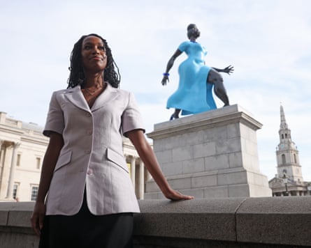Tschabalala Self with her sculpture