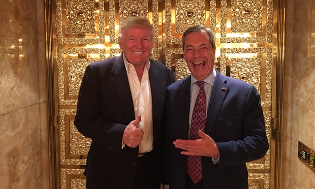Nigel Farage meets Donald Trump