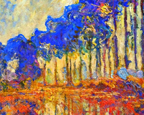 Poplars in the autumn by Claude Monet, 1891.