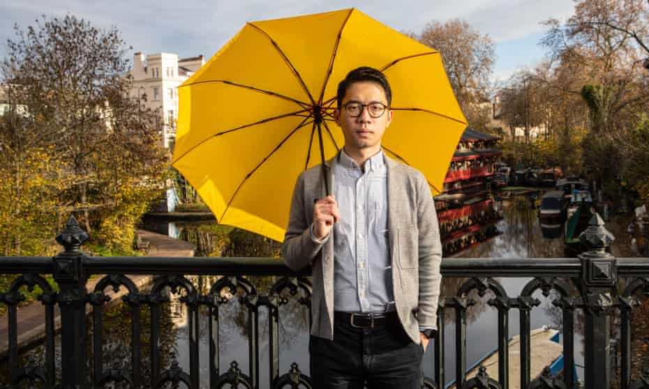 Nathan Law photographed in London, where he now lives in exile. 
