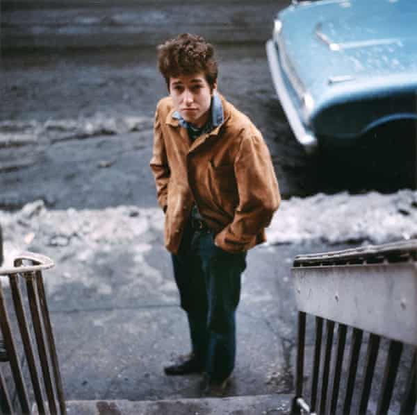 In the beginning: an unused shot for the cover of Dylan’s second album, the Freewheelin’.