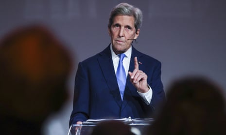 John Kerry speaks during the Norwegian ministry of climate and environment's 50th anniversary in Oslo on 6 May