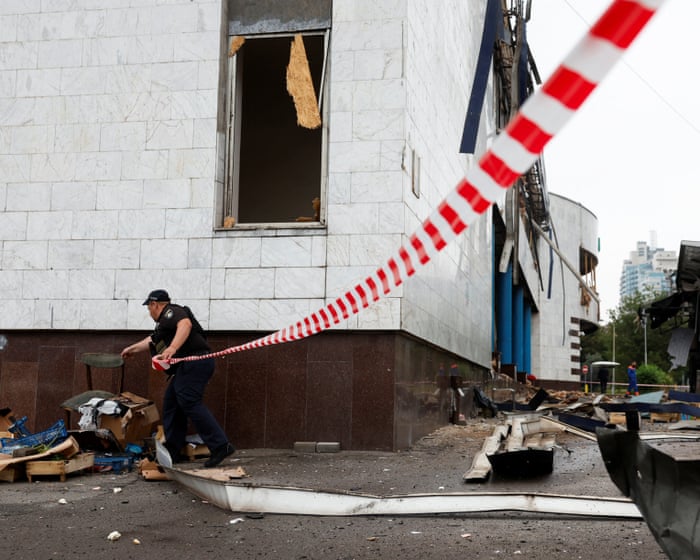 Russia strikes on Kyiv kill one and cause fires across Ukraine’s capital