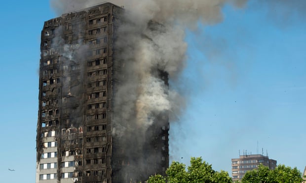 The fire at the Grenfell Tower apartment block in London