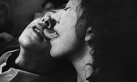 Uschi with her husband, Cafe Lehmitz, 1970