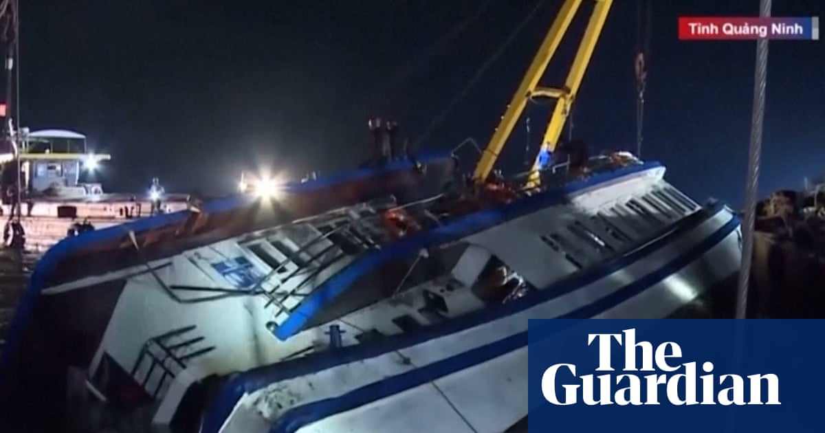 Tourist boat capsizes in Ha Long Bay in Vietnam, killing at least 30 – video