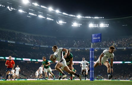 England in action against South Africa.