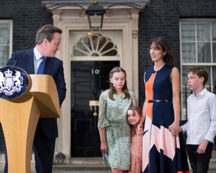 The Camerons outside 10 Downing Street