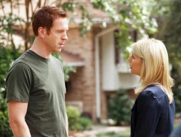 With Damian Lewis in season 1, 2011.