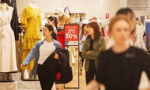 Boxing Day shoppers in Sydney