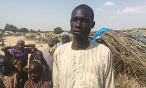 Ali Kawu, 25, fled to the town on Monguno after being attacked by Boko Haram