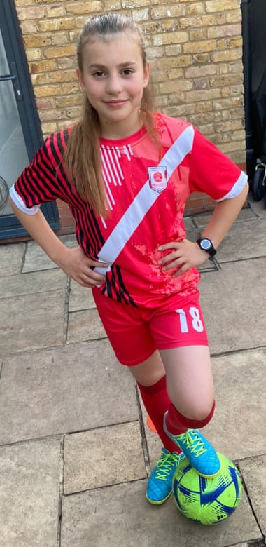 Marcela Villa-Mackenzie, 11, one of the mascots for tonight’s final.