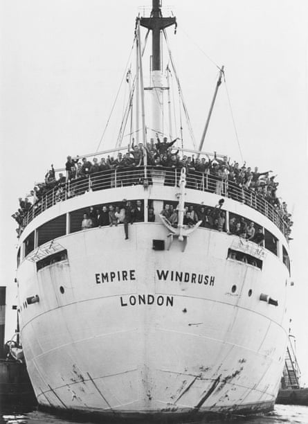 Jamaican immigrants arriving at Tibury Docks in Essex, 22 June 1948 on the Empire Windrush.