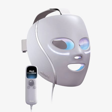 Shark CryoGlow undereye cooling & LED anti-ageing & blemish repair mask blue frost