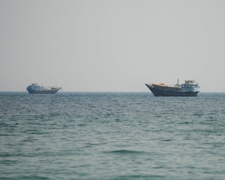 Vessels at the Strait of Hormuz.
