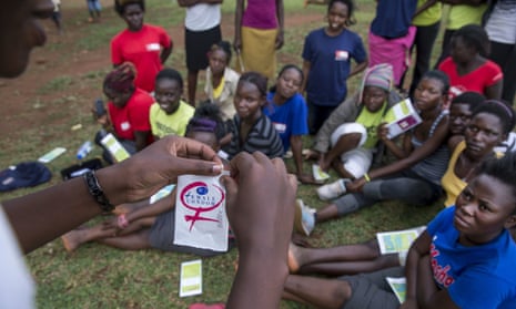 In Busia, Uganda, young women attend an education session on family planning