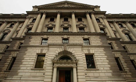 The UK treasury building.