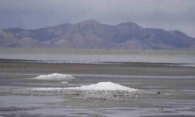 The Great Salt Lake hit a new record low for the second time in less than a year.