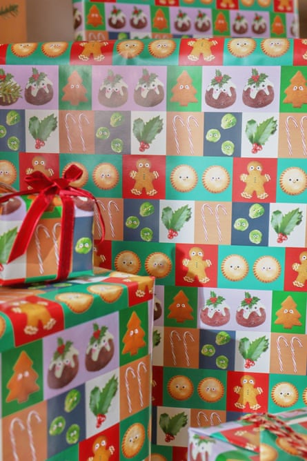 Next Festive Food wrapping paper